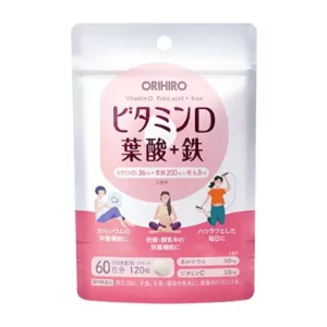 Vitamin D Folic acid Iron Orihiro 120 viên